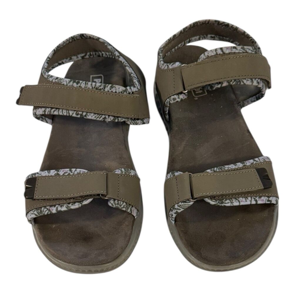 Propét Women's 12 Travelactiv Aspire Gray Sandals Outdoors Athleisure